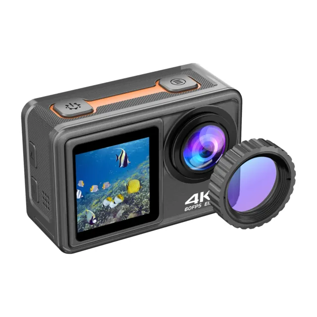 4K 24MP Dual-Screen-Sportkamera DV- 2,0-Zoll-Bildschirm 170° J1R3