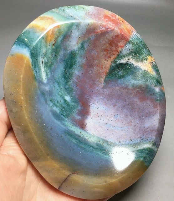 459g  NATURAL OCEAN JASPER bowl  QUARTZ  CRYSTAL ashtray  HEALING