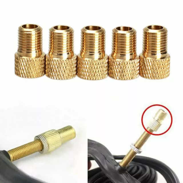 10* Presta to Schrader Valve Adapter Converter Bike Bicycle Cycle Pump Tu  hot.