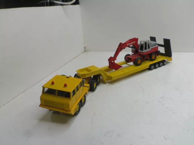 Majorette Camion Berliet T12 Porte Char + Grue