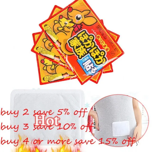 Foot Waist Portable Warming Paste Pads Body Warmer Sticker Abdomen Warm Patch