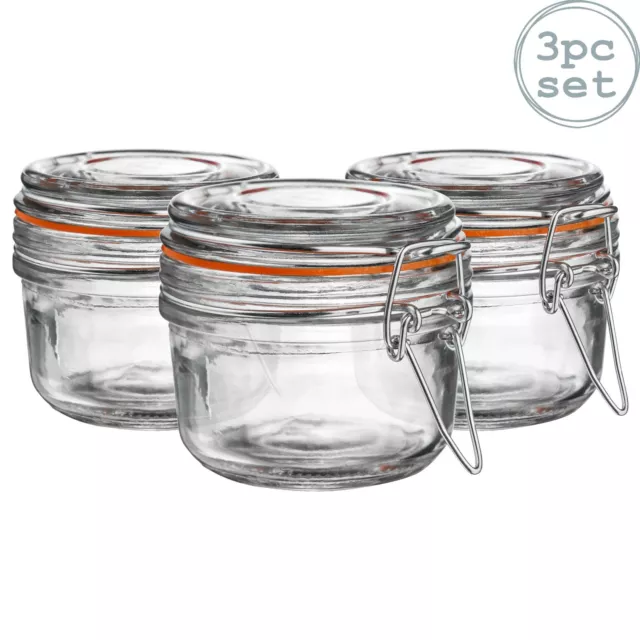 Verre de stockage / alimentaire Preserve PrÃÂ©server Jar Top Clips - 125ml - x3