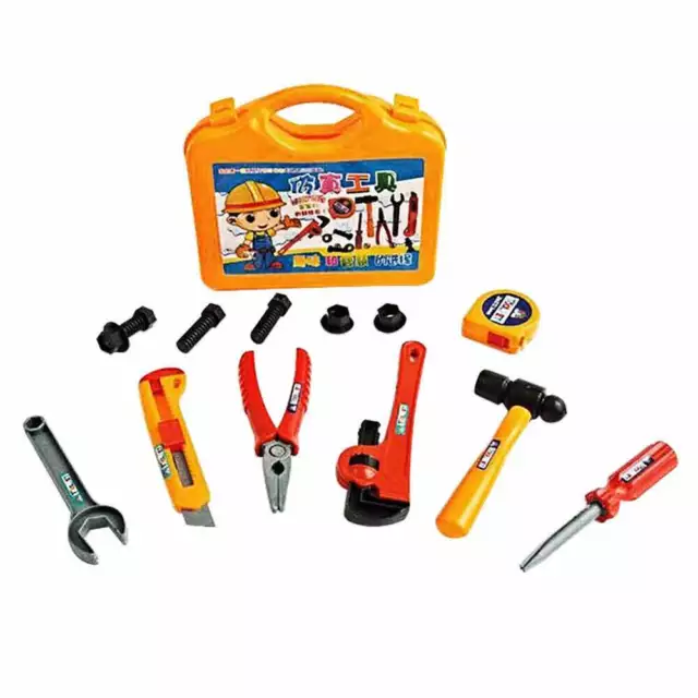 DIY Tool Set Gift Box Saw Role Play Pretend Toy Builder Kids Screwdriver Work