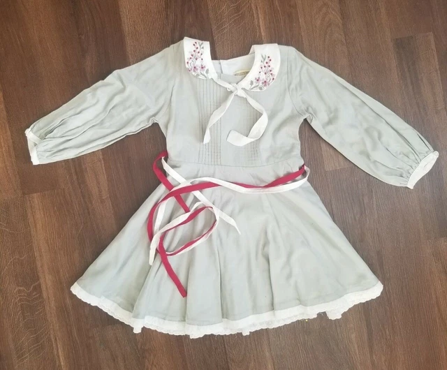WELL DRESSED WOLF 5 Holiday Magic Christmas surprise bib sage green wdw  dress $53.00 - PicClick