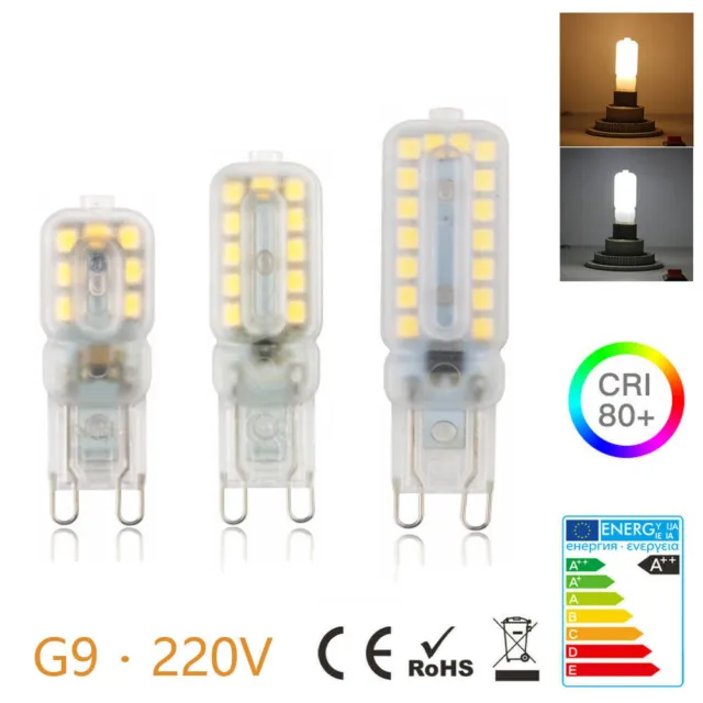 10x G9 LED Warmweiß/Kaltweiß 3W 5W 7W Dimmbar Glühbirne Leuchtmittel lampen 220V
