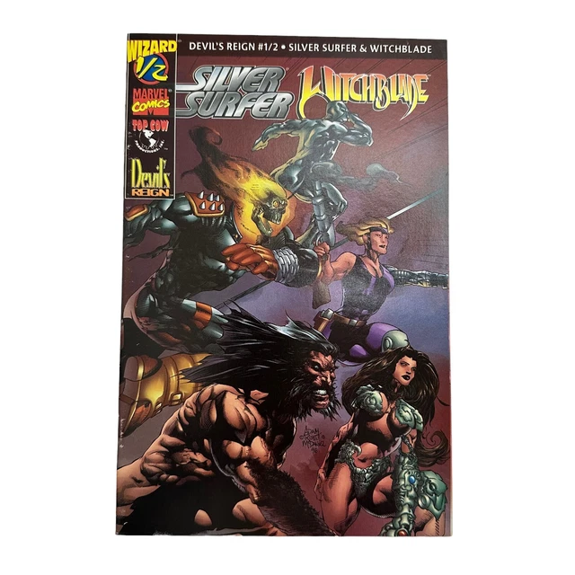 Devil's Reign #1/2 Silver Surfer & Witchblade Wizard Marvel Top Cow 1997