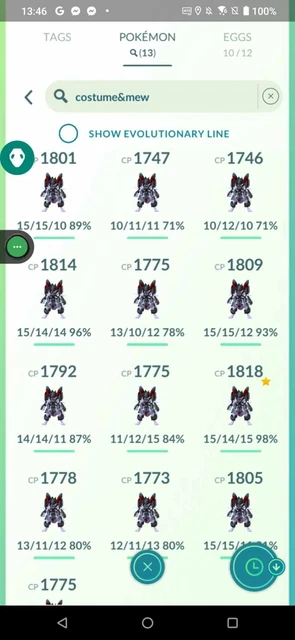 Pokémon Go Legendary Armored Mewtwo Registered or 1 Million Dust Trade