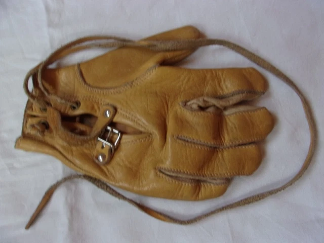 Gant ancien vintage années attrape-ball années 1930 attrape-cuir mitt