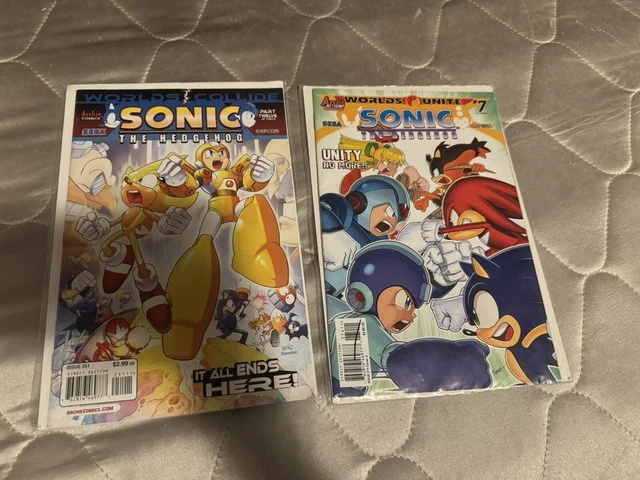 SONIC THE HEDGEHOG Archie Capcom Worlds Unite and Worlds Collide ...