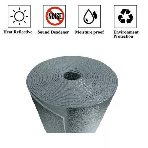 4X5FT Thermal Reflective Mat Sound Deadener Car/Truck/RV Heat Noise Insulation