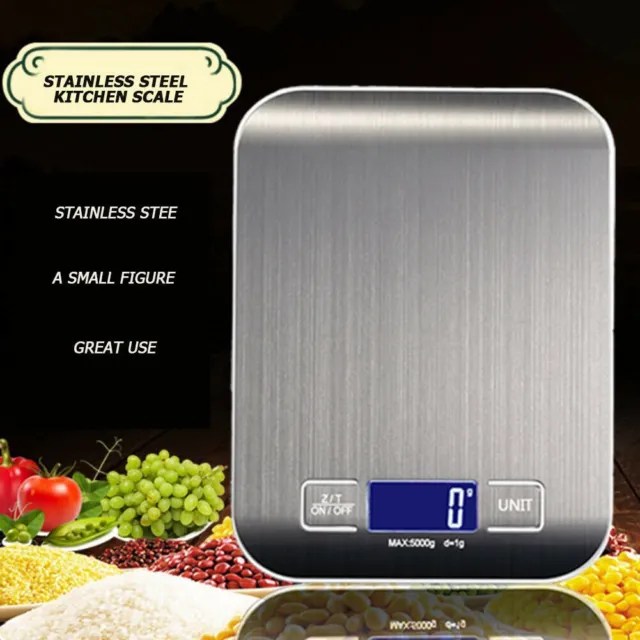 Digital Küchenwaage Feinwaage 10kg/1g Kitchen Scale LCD Haushaltswaage Waage A++