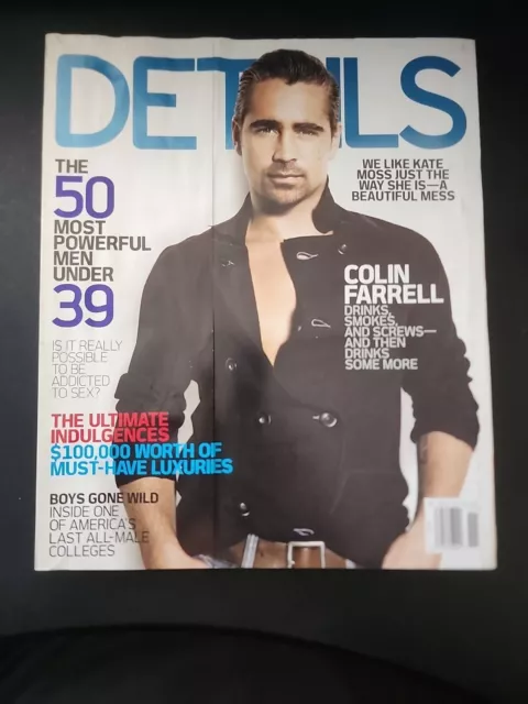 DETAILS magazine November 2005 Colin Farrell Rachel McAdams No Label