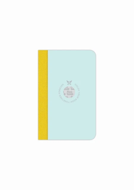 Flexbook Smartbook Foderato 160 pagine 9*14cm/foderato/blu chiaro-verde