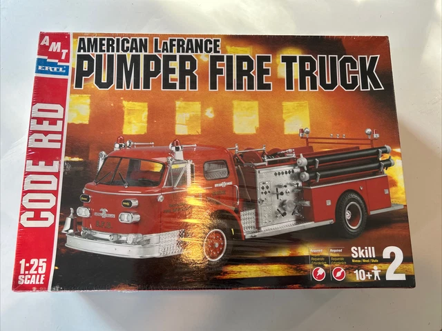 Fire Engine Box Model AMT ERTL MODEL Kit American LaFrance Pumper Fire Truck 1:25 Scale New ...