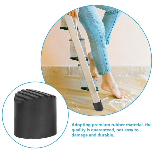 2 Pcs Furniture Rubber Feet Pads Ladder Anti-skid Mat Ladder Accessories Cover 8