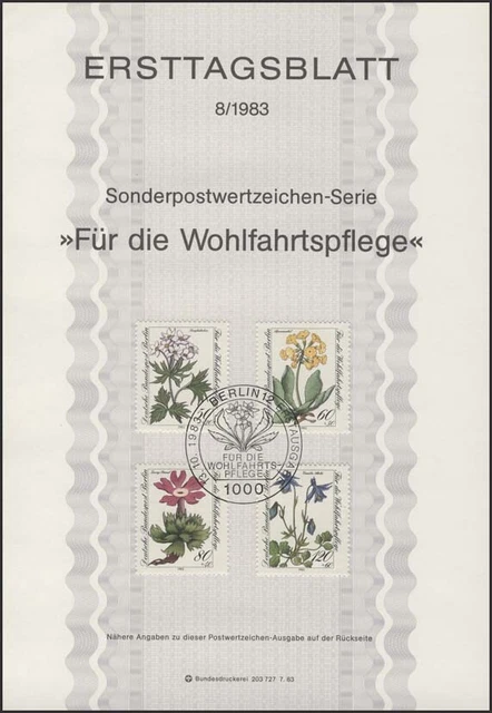 ETB 08/1983 Wofa, Alpenblumen
