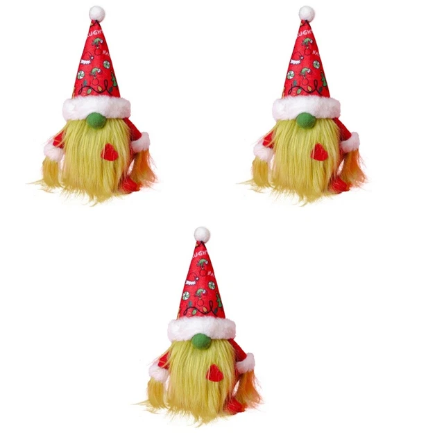 3 stücke Weihnachten Tomte Gnomes Ornamente Santa Gnome Puppe Weihnachten