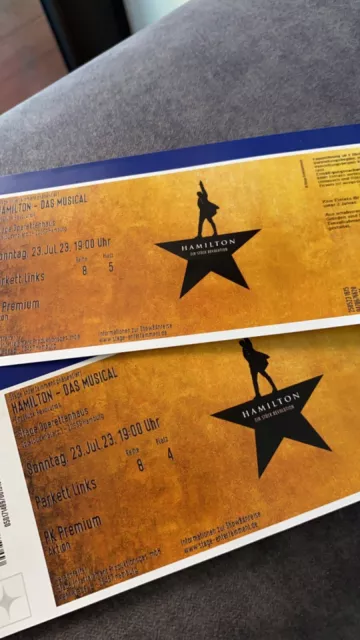 Hamilton - Das Musical 2x Tickets