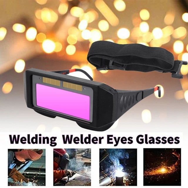 Solar Car Darkening Welding Glasses Welder Mask Helmet Eyes Goggle Replace New