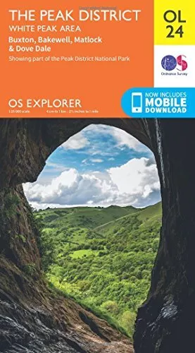 OS Explorer OL24 The Peak District (OS Explorer Map) by Ordnance Survey Book The