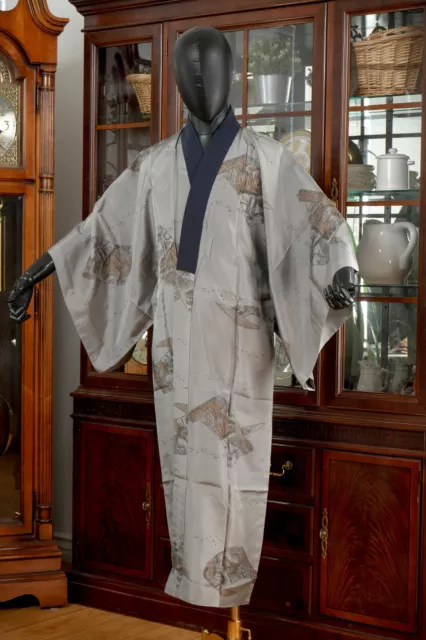 Dear Vanilla Japanese Juban Undergown Men's Kimono Authentic Vintage Japan Made