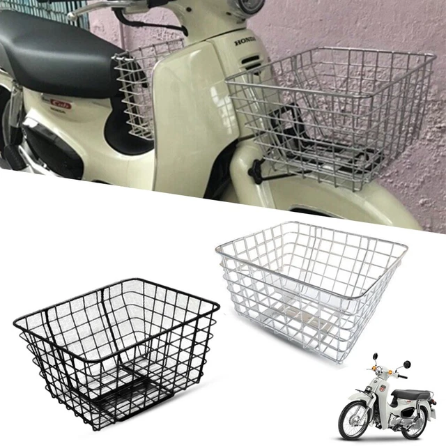 FRONT STEEL BASKET Luggage Rack Carry Pannier Honda Super Cub C110 18 ...
