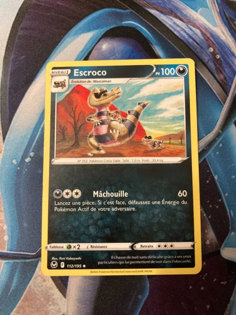 Carte Pokémon Escroco 112/195 - EB12 Tempête Argentée
