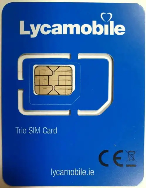 10 x LYCAMOBILE Prepay Irish Network SIM CARD Micro Nano Standard LYCA  IRELAND