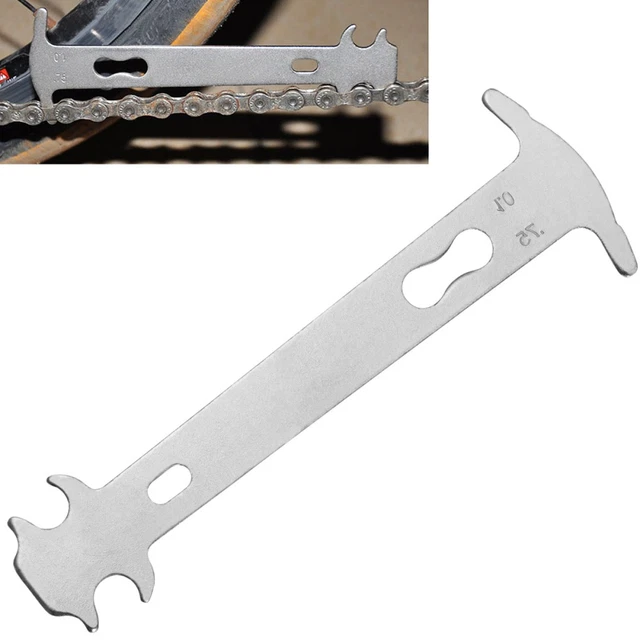 BIKE CHAIN WEAR Measuring Tool Measurement Ruler Indicator Gauge £3.65 ...