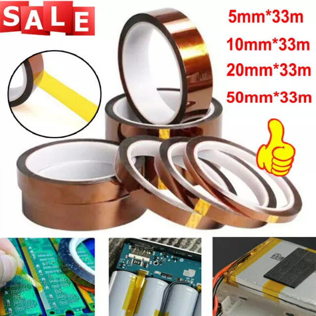 Heat Proof Thermal Tape Heat Resistant Sublimation Adhesive 5/10/20/50mmx33m