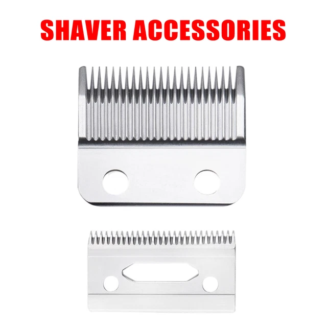 2X Ceramic Blade Cutter+Metal Bottom Set Replacement For Wahl Shear Clipper New