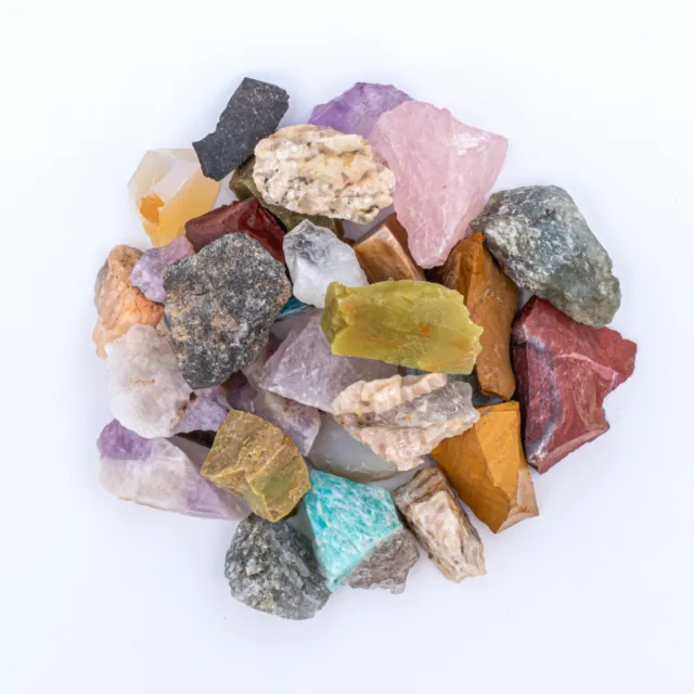1/4 lb Small Crafters Collection Rough Mix Gem Crystals Natural Jewelry Making