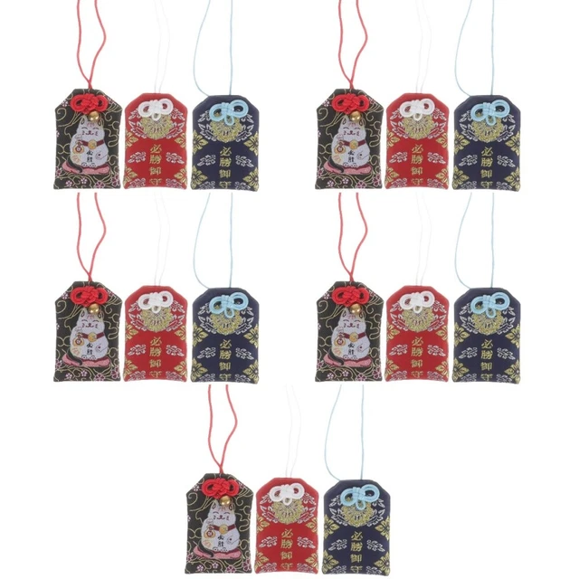 15 pièces premium creative fortunate exquisite omamori pour festival