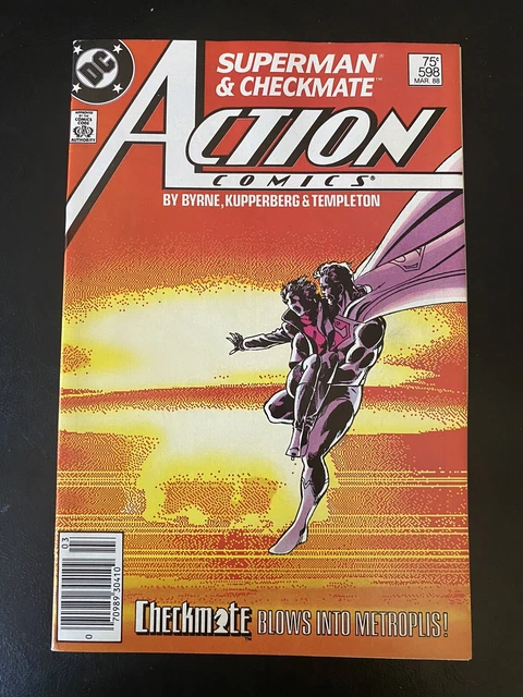 Superman Action Comics #598 1st Checkmate 1988 DC VF/NM 9.0 Byrne NICE KEY