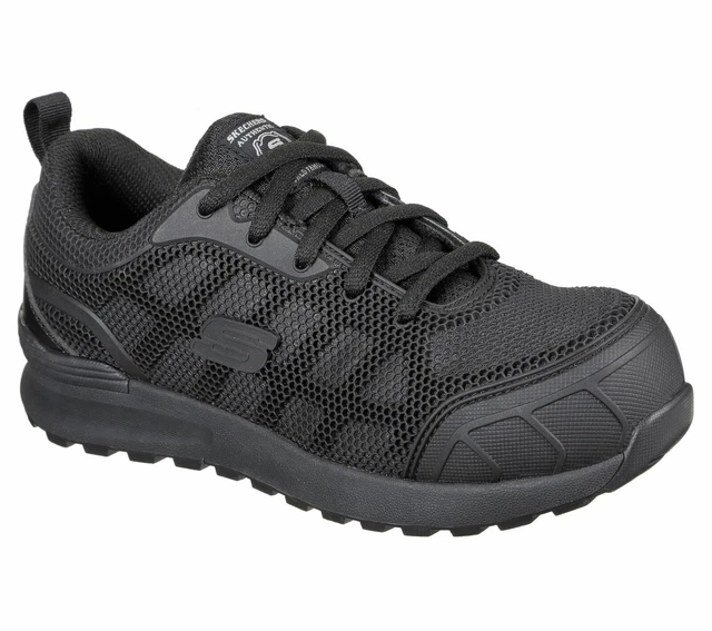 Skechers Bulklin Ayak Comp Toe Womens Black Work Shoes Electrical Hazard Safe 7W