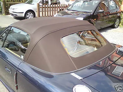 Mazda Mx5 MK2 - Brown Mohair Hood with Heated Glass Window