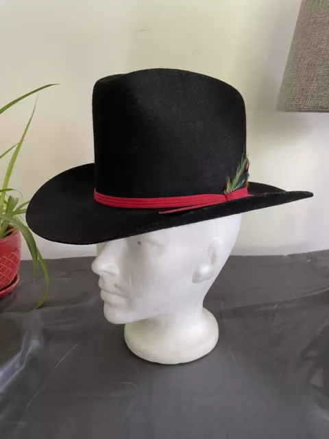 Smithbilt Black Wool Felt Western Cowboy Hat Stampede Size Small (20”) Canada