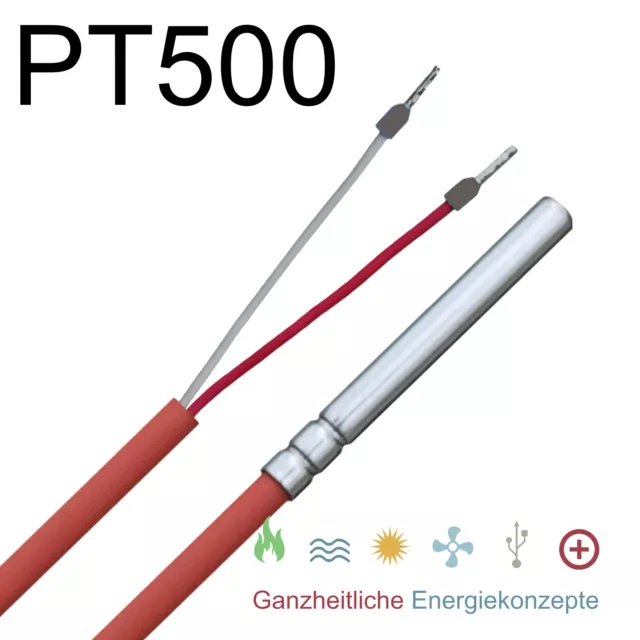 PT500 / PT 500 Temperaturfühler Temperatursensor Widerstandsthermometer +250°C