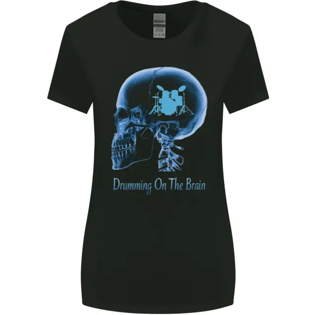 T-shirt donna taglio più largo Drumming on the Brain Drummer Drum divertente