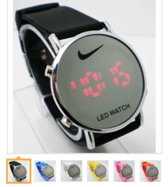 NIKE LED Round Mirror BAND New W/out Tags No Box Many Colors $19.99 - PicClick