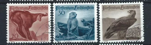 Liechtenstein N°228/30 Obl (FU) 1947 - Faune divers