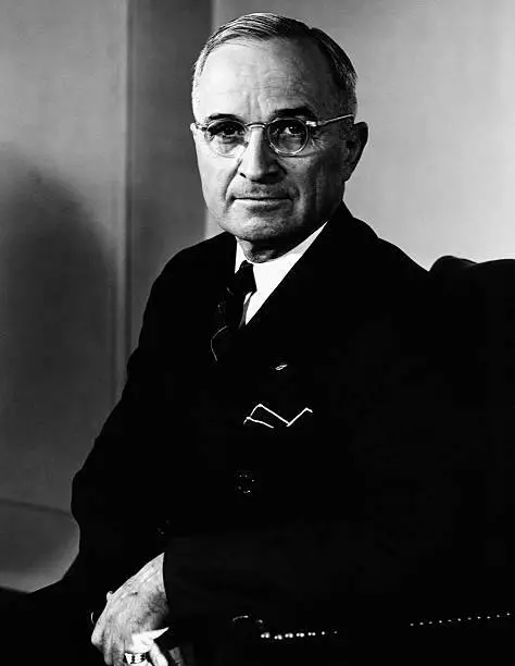 President Harry S. Truman 1945 Old Photo