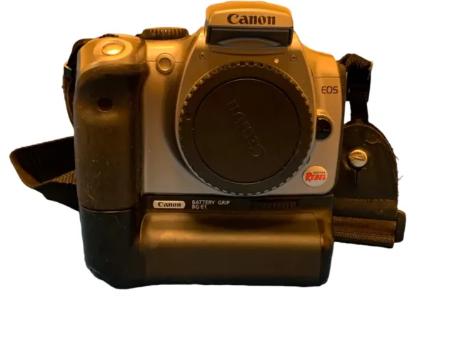 Cámara réflex digital Canon Rebel EOS DS6041. Con BG-E1 y correa probada