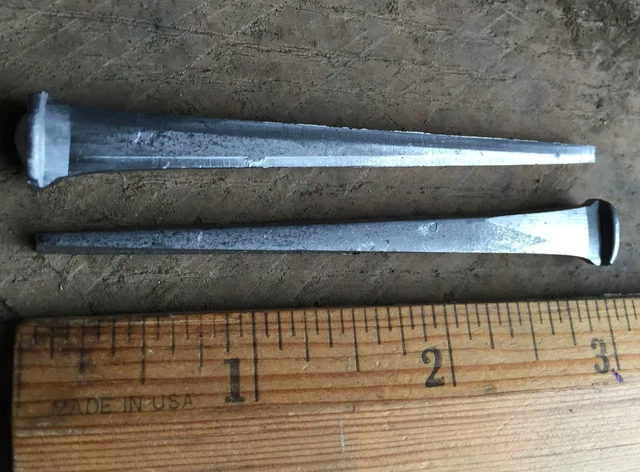 (40) 3" - COMMON ROSE HEAD NAIL  - Antique Vintage Rustic Nails - 10d 2
