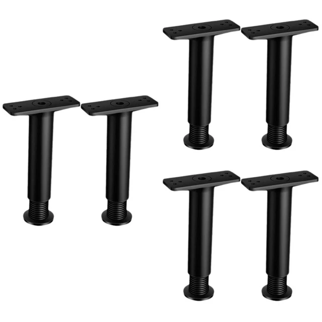 6 piezas marco de cama patas de alta resistencia patas de cama ajustables muebles patas de soporte
