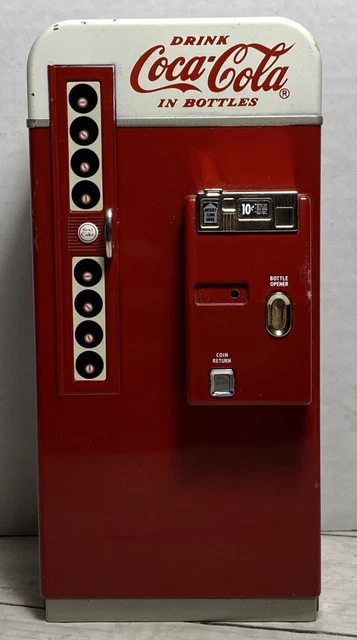 Coca-Cola Metal Coin Bank Missing Handle