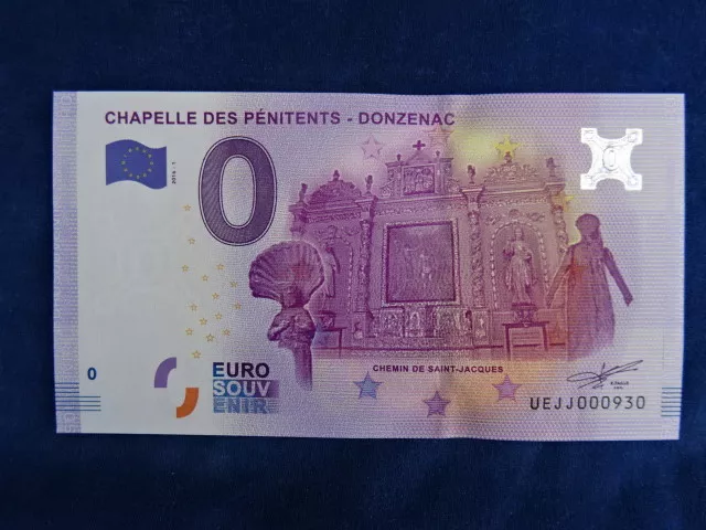 BILLET / Banknote - EURO - SOUVENIR - CHAPELLE DES PENITENTS DONZENAC 2016-1