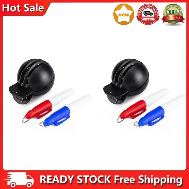 Golf Ball Line Marker Double-sided Template Alignment Mark Tool with Marking Pen