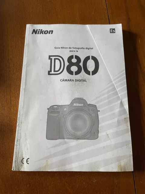 Original Nikon D80 Español Manual para Propietarios Español Guía Instrucciones