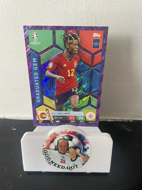 Carte Topps NOW UEFA Euro 2024 - Nico Williams #060 - Espagne - Limitée